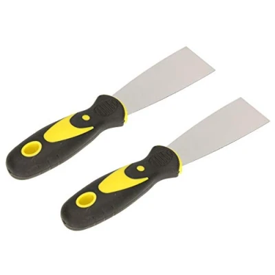 Imagen de KOTARBAU® 2 x Espátulas para pintor, de acero inoxidable 40 mm, con mango goma, Espátula universal, uds