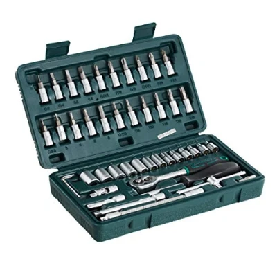 Imagen de Mannesmann M 2040 Juego de llaves vaso 1/4&quot;, 46 piezas