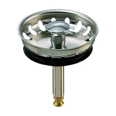 Imagen de Colador cesta para todos los fregaderos Rieber con 1,5 pulgadas drehex Center Válvula/para Notebook fregadero/colador cesta/colador (54 mm, guía de metal Barra 8 mm y ajuste altura