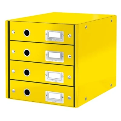 Imagen de Leitz Buc de 4 Cajones, A4, Gama Click and Store 60490016 Amarillo