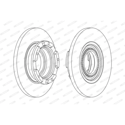 Imagen de FERODO PREMIER DDF2472 Disco de freno 288 16 5 160 macizo aceitado sin accesorios FORD: Transit V363 Camión plataforma / Chasis