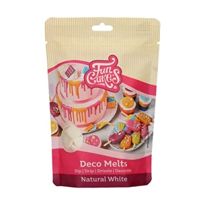Imagen de FunCakes Deco Melts Blanco Natural No E171 AZO Free 250 g
