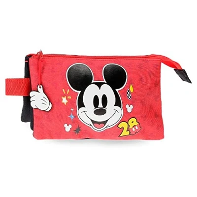 Imagen de Disney Mickey Get Moving Estuche Triple Multicolor 22x12x5 cms Poliéster
