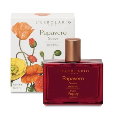 Imagen de L&#039;Erbolario, Perfume para Mujer Papavero Soave, de Mujer, Eau Parfum, Fragancia Floral Ambarina, Tamaño 50 ml