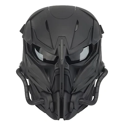 Imagen de Airsoft máscara de calavera cara completa, táctica protectora ajustable para paintball, deportes al aire libre, CS, cosplay, Halloween, caza, tiro, juego CS