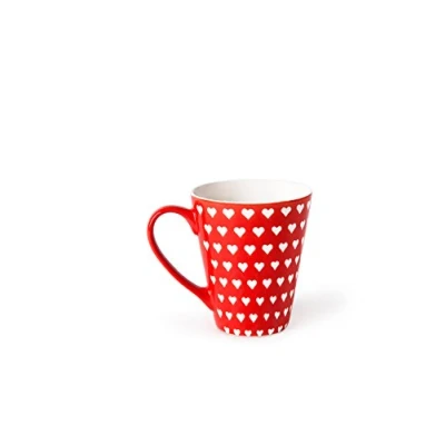 Imagen de Excelsa Enjoy Taza, Porcelana, Rojo, 10 x 8.5 cm