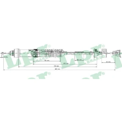 Imagen de Cable de embrague LPR C0016C
