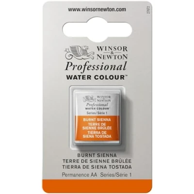 Imagen de Winsor &amp; Newton Acuarela Profesional Pintura De Acuarela, Alta Luminosidad, Resistente a la Luz, Calidad Archivo, 1/2 Godet, Color Tierra Siena Tostada