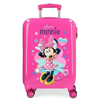 Imagen de Disney Love Minnie Maleta de cabina Rosa 37x55x20 cms Rígida ABS Cierre combinación 32L 2,5Kgs 4 Ruedas Dobles Equipaje Mano