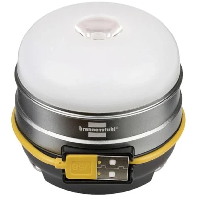 Imagen de Brennenstuhl OLI 0300 a linterna de multifunción LED batería recargable, con función Power Bank (350lm, luz exterior, iluminación hasta 70 horas, carga USB, IP44, accesorios camping)