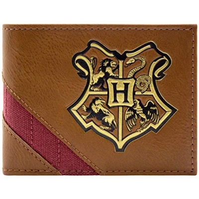 Imagen de Cartera de Harry Potter Hogwarts Cresta la Escuela Marrón