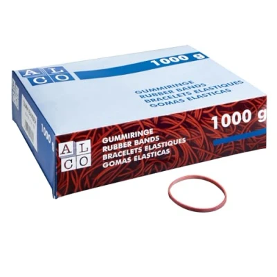 Imagen de ALCO Albert 742/1 Anillos de goma Ø 25 mm, 1 kilo, rojo