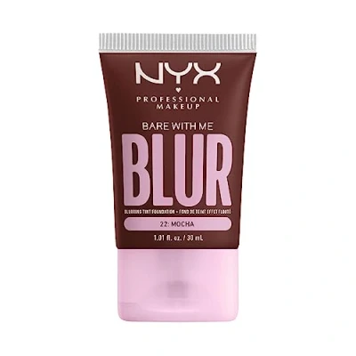 Imagen de NYX Professional Makeup Bare with Me Blur Skin Tint, Base de maquillaje difuminadora, Hidratación hasta 12H, Acabado Mate, Tono: Mocha