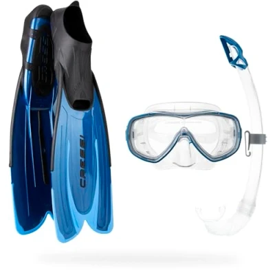 Imagen de CRESSI Agua Bag Conjunto de Snorkeling, Unisex, Azul, 41/42