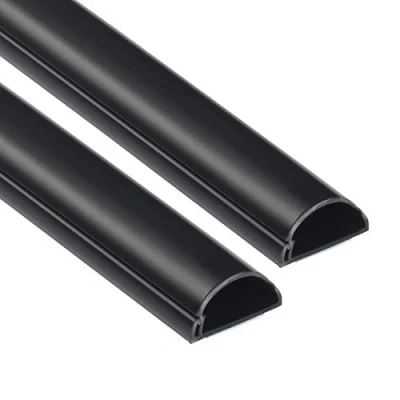 Imagen de D Line Mini 1D3015B 2PK, Canaletas de plástico para cables red y líneas eléctricas, eléctricos 2x 30mm (anch.) x 15mm (alt.) 1 metro longitudes (2 metro) Negro