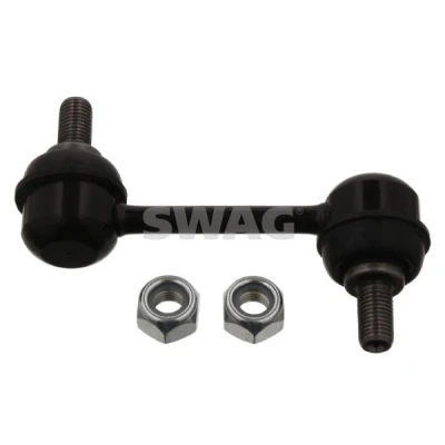 Imagen de SWAG 83 93 3914 Bieleta de suspensión Eje trasero izquierda, trasero, derecha 85 M10 x 1,25 con tuerca autofijadora Acero plateado MAZDA: MX 5 3