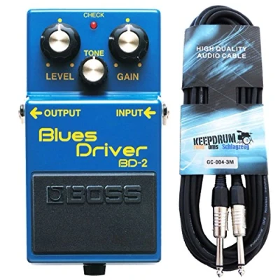 Imagen de Boss BD 2 Blues Driver Dispositivo de efectos para guitarra + cable keepdrum 3 m