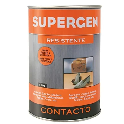 Imagen de Tesa 62600 00000 09 Supergen Adhesivo Contacto Resistente En Bote, 1L