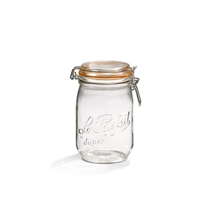 Imagen de Le Parfait 3219002 Tarro hermeticos, 1 l, transparente, pack de 6