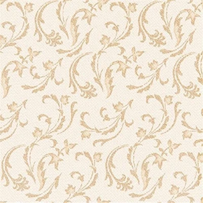 Imagen de Papstar, Royal Collection Juego de 50 servilletas (Pliegue 1/4, 40 cm x Champán damascato, # 84995