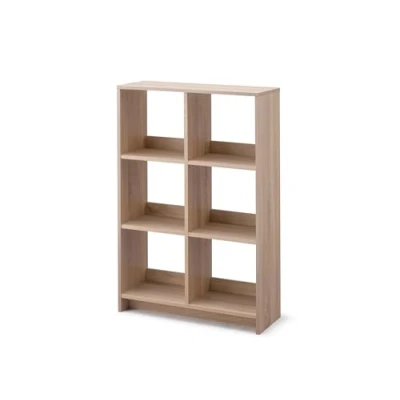 Imagen de Iris Ohyama, Librería cubo / Estante abierto de madera Mueble con 6 estantes madera, Modular, Diseño, Oficina, Casa biblioteca Wood Open Shelf WOS Marrón claro