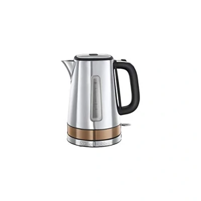Imagen de Russell Hobbs Hervidor de Agua Eléctrico Luna Copper 1,7 litros, 2400 W, Filtro Extraíble, Zona Ebullición Rápida, Base 360, Indicador Nivel Agua, Acero Inoxidable, Cobre 24280 70