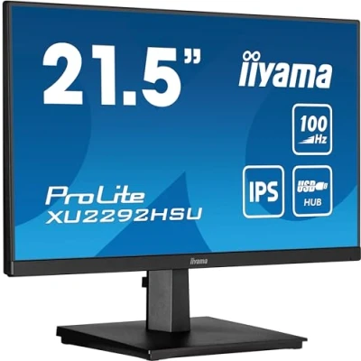 Imagen de iiyama XU2292HSU B6 21,5&quot; Panel IPS, 1920x1080100Hz, 250cd/m², Altavoces, HDMI, DisplayPort, 0,4ms MPRT, FreeSync, USB HUB 4X 3.2