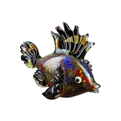 Imagen de GILDE GLAS art Pondo de Pescado, soplado a Mano, Cada Pieza es única, Ancho Aprox. 24 cm
