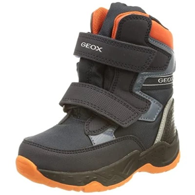 Imagen de Geox J Sentiero Boy B Abx, Botines para Niño, Multicolor (Navy/Orange), 24 EU
