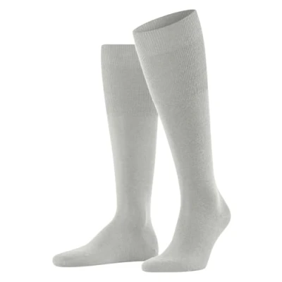 Imagen de FALKE Airport M Kh lana algodón lisos 1 par, Calcetines largos Hombre, Gris Arctic Grey 3173, 39 40