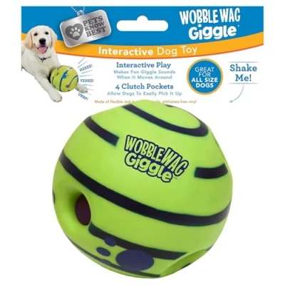 Imagen de Wobble Wag Giggle Allstar Innovations Ball, Juguete para Perro, como se ve en la televisión