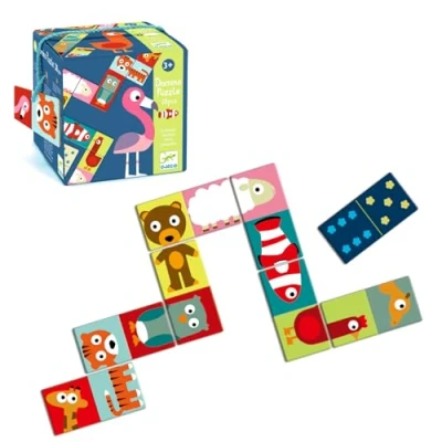 Imagen de Djeco Educativos Domino Animo puzzle Dj08165