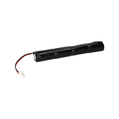 Imagen de Paquete de batería para luces emergencia 4,8 V 750 mAh 2/3 AA NIMH GP EH cable 3 polos 2 compartimentos ocupados luz iluminación seguridad