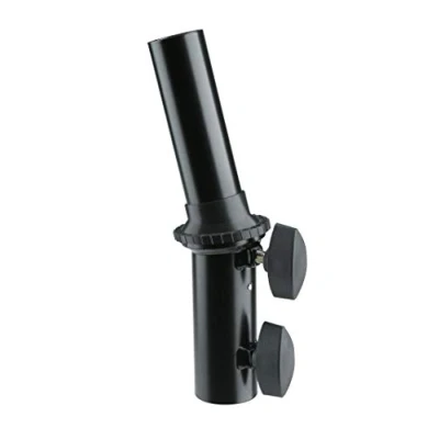 Imagen de K&amp;M 19670 inclinación de altavoz, hasta 15 negro, acero para un sistema altavoces, 3,5 cm diámetro conectable