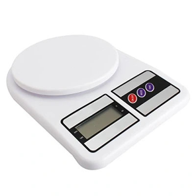 Imagen de TEMPO DI SALDI Báscula digital de cocina electrónica lcd botón Tara casa pesa 1 g a 7 kg