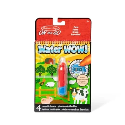 Imagen de Melissa &amp; Doug Bloc de actividades colorear con agua sin ensuciar reutilizable, La Granja, Juego creativo, Pintura agua, Regalo para niños y niñas 3 4 5 6 7 Años