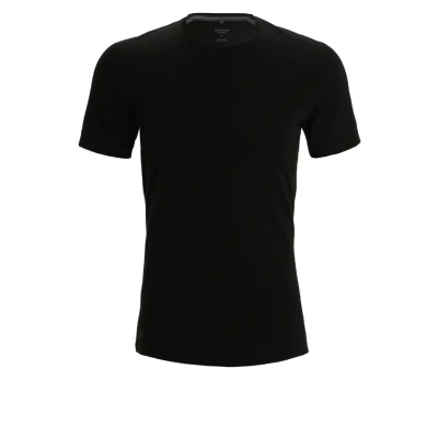 Imagen de Icebreaker Anatomica SS Crewe Camiseta interior, Hombre, Talla: Large, Black/monsoon