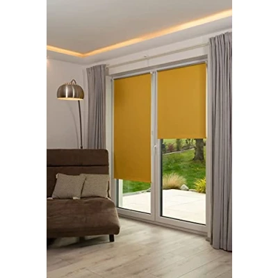Imagen de K Home 542800 24 Klemmfix Estor Opaco (70 x 200 cm), Color Amarillo
