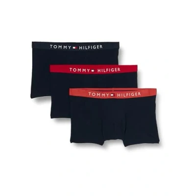 Imagen de Tommy Hilfiger Trunk 3 PACK Culotte, Hombre, Talla: Small, Terra red/red/desert sky