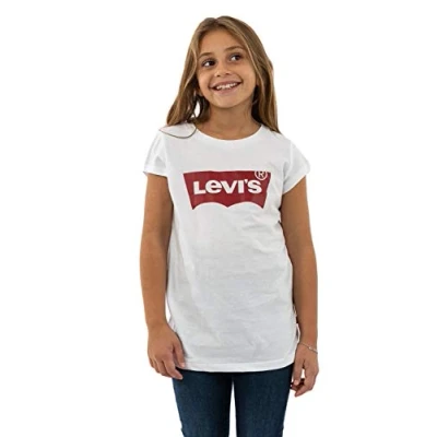 Imagen de Levi&#039;s Lvg ss batwing tee Niñas Blanco/Rojo (White/Red Logo) 10 años