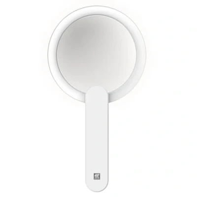 Imagen de ZWILLING Espejo cosmético (10 aumentos, LED recargable, mango giratorio 360 grados, blanco luz diurna), premium,