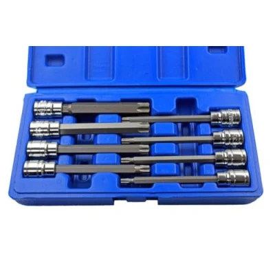 Imagen de BERGEN 8PC 3/8&quot; Dr. 110mm Largo Torx Brocas Set Cabezales T25 para T60 BER1148