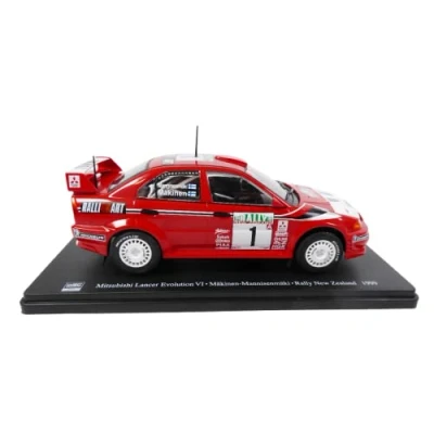 Imagen de OPO 10 Miniatura de Coche reproducida en Escala 1/24 Compatible con Mitsubishi Lancer Evolution Vi Nº 1 MAKINEN Rally Nueva Zelanda 1999 RVQ14