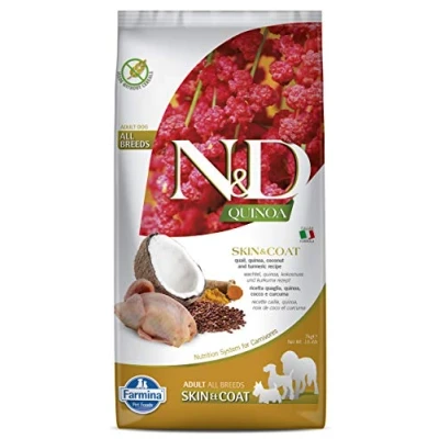 Imagen de FARMINA ND Dog Quinoa Skin Coat CODORNIZ 7KG