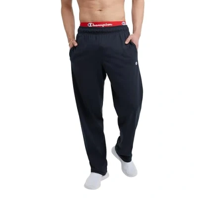 Imagen de Champion Authentic Men&#039;s Open Bottom Jersey Pants M Blue