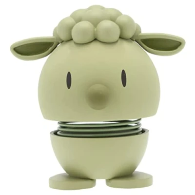 Imagen de Hoptimist Cordero, decoración de Pascua, bonita mesa para pequeños regalos adultos, primavera interior, 7,2 x 5,8 7,4 cm, verde oliva