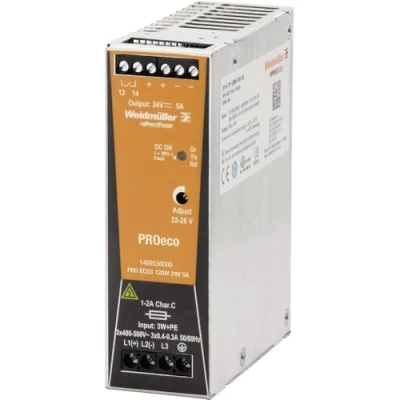 Imagen de Weidmüller 1469530000 PRO ECO3 120W 24V 5A Connect Power PROeco Trifásica