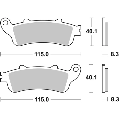 Imagen de BREMBO Sinter Maxi Scooter 07072XS Juego de pastillas freno delante y detrás