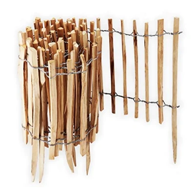 Imagen de Aquagart valla de estacas, distancia entre listones 4 a 6 cm, perfecta como borde banquete y o marcado, madera duradera (5 m x 50 cm)