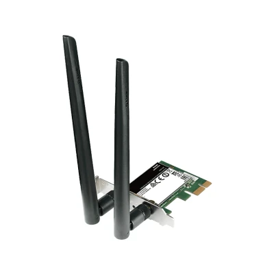Imagen de Adaptador Wi Fi D Link DWA 582, WiFi AC1200 PCI Express, Antenas Alta Ganancia, Compatible Windows, Linux, Negro